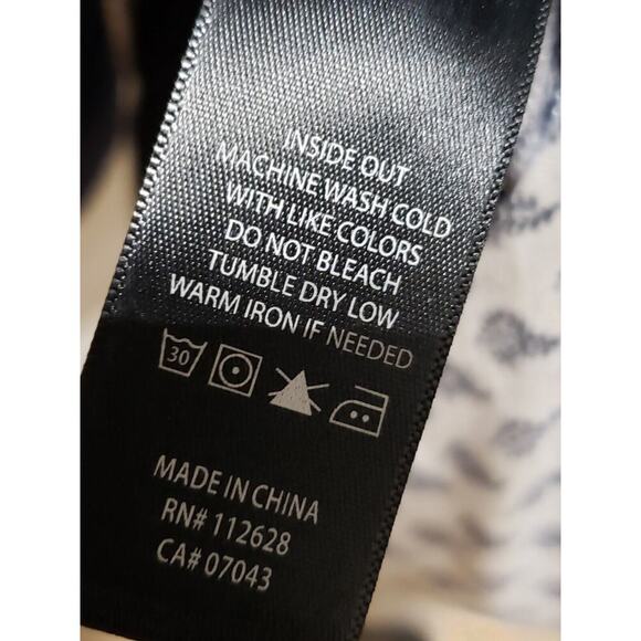 Max Jeans Women's Blue Floral Rayon Crew Neck Long Sleeve Sweater Size X-Small - Picture 10 of 12